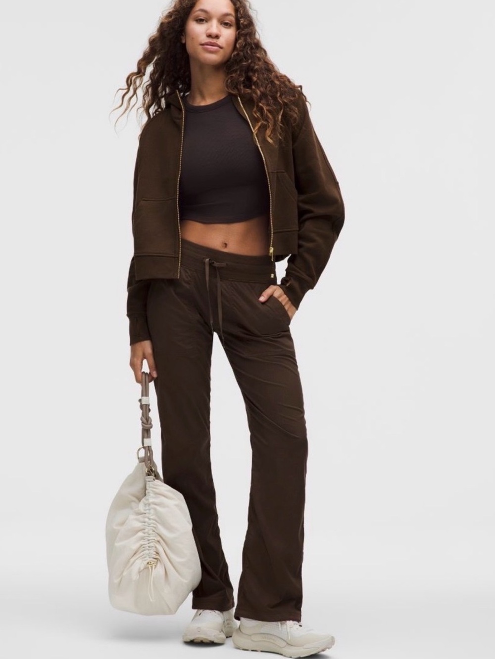 Lululemon Dance Studio Mid-Rise Pants Brown Size 2 - Picture 16 of 16